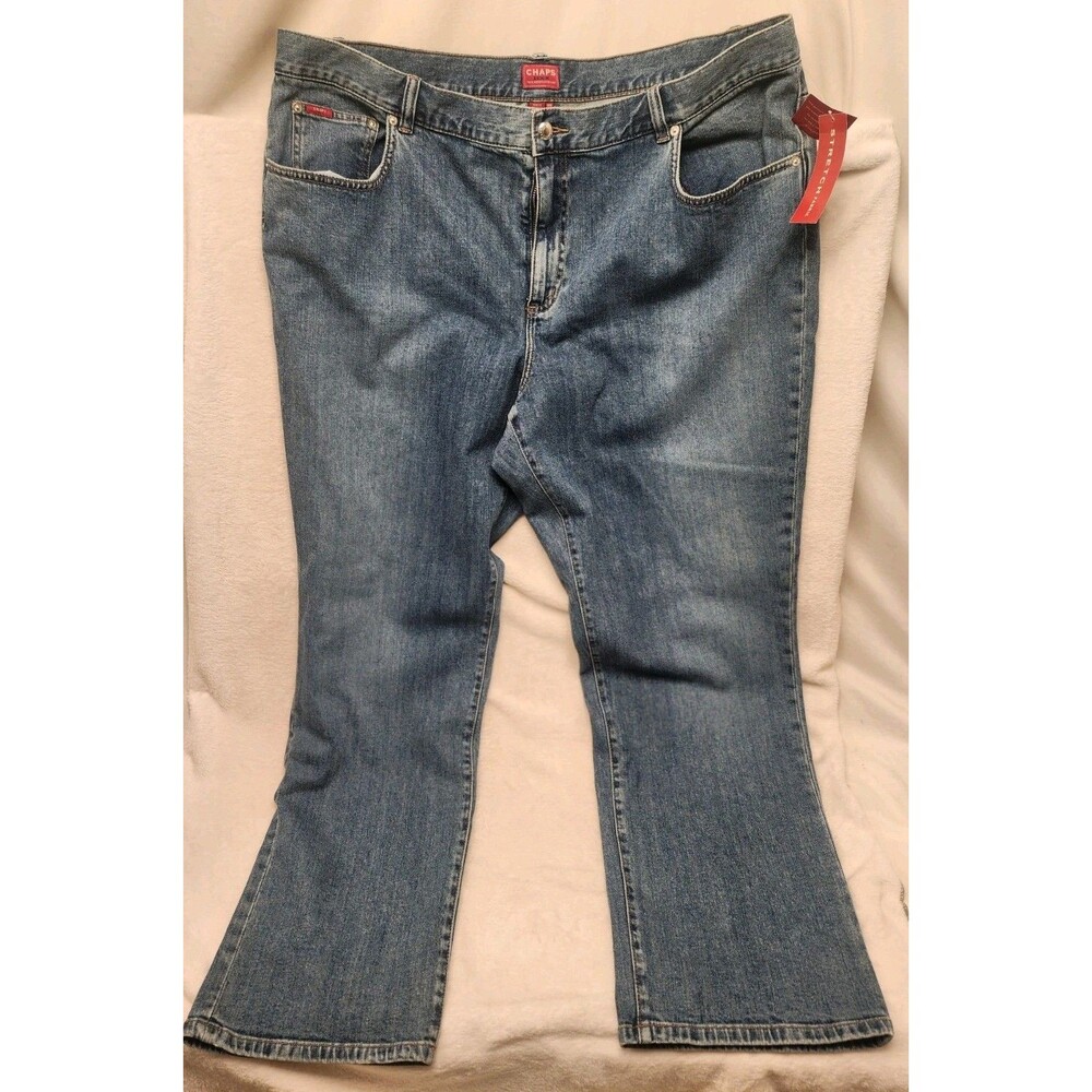 Chaps Jeans Blue Straight Leg Stretch Women 20W